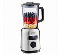 Cooks Professional 1400W Digital Power Blender with 1.7L Capacity, 10 Speeds, Stainless Steel Body, Smoothie, Ice Crush & Milkshake Programmes | Large Blending Machine | Fruit Smoothies Maker | Silver