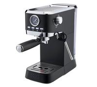 Cooks Professional 20 Bar Espresso Coffee Machine with Steam Wand, 1L Water Tank & Stainless-Steel Drip Tray | Compact & Stylish Barista-Style Coffee Cappuccino Latte Macchiato Maker | 1350W | Black