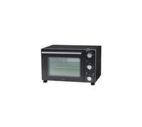 Cooks Professional Mini Portable Oven | Electric Multi Function Countertop Cooker | 28L Capacity | Adjustable Temperature Control & Timer | 1500W | Includes Roasting Dish & Wire Rack | Black & Silver