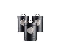 Cooks Professional 3 Kitchen Storage Set | Black / Silver