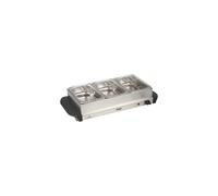 Cooks Professional 3 Section Buffet Warmer | 4.5L | Silver