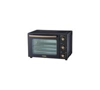 Cooks Professional Mini Portable Oven | Electric Countertop Cooker | 34L Capacity | Adjustable Temperature Control & Timer | 1500W | Includes Roasting Dish & Wire Rack | Black and Copper