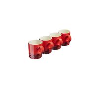Cooks Professional 4 Piece Mug Set | 350ml | Red