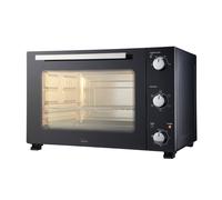 Cooks Professional 48L Mini Oven, Electric Multi Function Countertop Cooker, Adjustable Temperature Control & Timer, Wire Rack & Detachable Handle (48L Black and Silver)