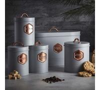 Cooks Professional 5-Piece Kitchen Storage Set in Grey Cooks Professional Grey