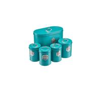Cooks Professional 5 Piece Kitchen Storage Set | Teal / Silver