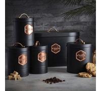 Cooks Professional 5-Piece Kitchen Storage Set in Black Cooks Professional Black