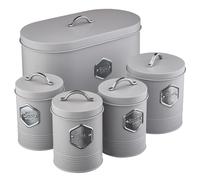 Cooks Professional 5 Piece Kitchen Storage Set | Grey / Silver