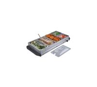 Cooks Professional 5 Section Buffet Warmer | 9.6L | Silver