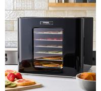 Cooks Professional Food Dehydrator 400W with 6 Trays, Adjustable Temperature Control & Timer | Fruit Meat Jerky Vegetables Healthy Snack Drying Machine for Home Kitchen Countertop | 6 Tier