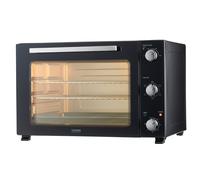 Cooks Professional 60L Mini Oven | X-Large Electric Countertop Cooker | 2300W | Adjustable Temperature Control & Timer | 2 Wire Racks, Crumb Tray, Baking Tray & Detachable Handle | Black/Silver