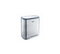 Cooks Professional 60L Dual Recycling Pedal Bin | Silver