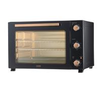 Cooks Professional 60L Mini Oven | X-Large Electric Countertop Cooker | 2300W | Adjustable Temperature Control & Timer | 2 Wire Racks, Crumb Tray, Baking Tray & Detachable Handle | Black/Copper