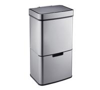 Cooks Professional 75L Recycling Sensor Bin, Silver