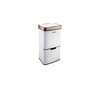 Cooks Professional 75L Sensor Recycling Bin with Food Caddy | White / Copper