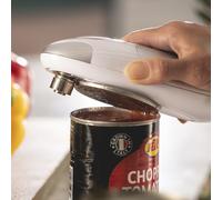 (Cooks Professional Automatic Can Opener in White and Silver) Cooks Professional Automatic Can Opener