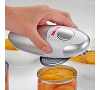 Cooks Professional Electric Can Opener | Automatic Cordless Tin Opener for Arthritic & Arthritis Hands | Hands Free Operation Can Openers | One Touch Design (Silver)