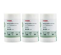 Cooks Professional Biodegradable Compostable Bin Bags 30-35L - Eco-Friendly Plant-Based Garbage Or Recycling Liners - 75 Pack
