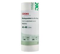 Cooks Professional Biodegradable Compostable Bin Bags 45-48L - Eco-Friendly Plant-Based Garbage Or Recycling Liners - 25 Pack