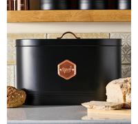 Cooks Professional Bread Bin Black/Copper, Multi