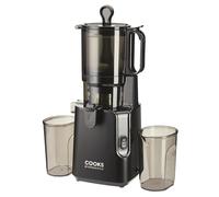 Cooks Professional Cold Press Juicer with Wide XL Feeding Chute, 1.8L Hopper & Separate Juice & Pulp Outlets | Powerful Slow Screw Masticating High Yield Juicing Machine for Whole Fruits & Vegetables