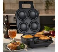 Cooks Professional Deep Fill Pie Maker with Crimping Edge & Cutter - 4-Pie Capacity in Black Cooks Professional Black