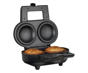 Cooks Professional Deep Fill Pie Maker with Crimping Edge, Spatula & Pastry Cutter | 2-Pie Capacity | Perfect for Savory, Fruit, Meat, & Veg Homemade Pies | Non-Stick Plates for Easy Use & Cleanup