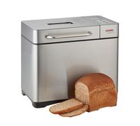 Cooks Professional Digital Bread Maker with Fruit & Seed Dispenser, 19 Programmes inc Gluten Free, Window, Delay & Keep Warm Function, Non-Stick Pan | Kitchen Countertop Breadmaker Machine | Silver