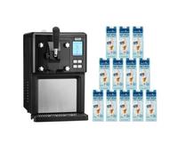 Cooks Professional Luxury Soft Serve Ice Cream Maker | 1.5L | Self-Cooling Compressor | Auto Cleaning | Digital Display | Perfect for Whippy Sundaes & Desserts | Includes 12 x 1L Dairy-Free Vegan Mix