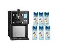 Cooks Professional Digital Luxury Soft Serve Ice Cream Maker 1.5L With 6 X 1L Naturli Dairy-Free Vegan Mix