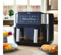 Air Fryer Dual Digital 8L 1700W Timer with Double Drawers Healthy Cooker