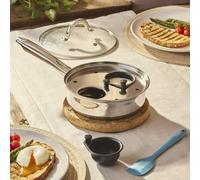 Cooks Professional Egg Poacher Pan 2, 4 or 6 Cup Stainless Steel Cooking Pot