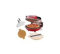 Cooks Professional Authentic Stone Baked Pizza Maker Oven Red, Red