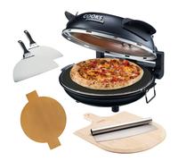 Electric Pizza Oven Set with Board, Paddles, Baking Sheet & Cutter Cooks Professional Black One Size