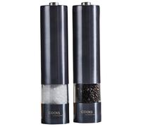 Cooks Professional Electric Salt and Pepper Mill Set | Graphite