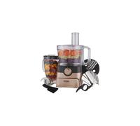Food Processor Compact Blender Chopper Grater Machine 3.5L 1000W Rose Gold/Black [EEK: A+]