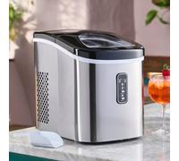 Cooks Professional Ice Maker With Scoop & 2.2L Tank - Countertop Ice Cube Machine, Makes 14Kg Per Day - Silver