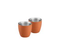 Cooks Professional Insulated Espresso Cups | Pack of 2 | Orange