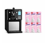 Cooks Professional Luxury Soft Serve Ice Cream Maker | 1.5L | Self-Cooling Compressor | Auto Cleaning | Digital Display | Perfect for Sundaes & Desserts | Includes 6 x 1L Mr Whippy Ice Cream Mix