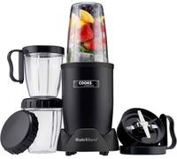 Cooks Professional Nutriblend Smoothie Maker Blender 1000W With 9Pc Accessory Set Including 3 Tumblers - Black