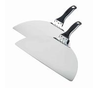 Cooks Professional Set of 2 Stainless Steel Pizza Paddles - Durable Paddle Set for Effortless Pizza Preperation & Serving