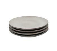 Cooks Professional Set of 4 Nordic Side Plates with Reactive Glaze | 20cm Modern Stylish Ceramic Stoneware Plates | Microwave, Dishwasher, Oven & Freezer Safe Dinnerware | Grey