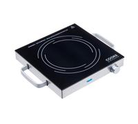 Cooks Professional Single Electric Ceramic Hob 2000W | Plug In Portable Hot Plate Powerful Countertop Stove with Non-Slip Feet, Side Handles & Knob Control | 17.5cm Diameter