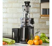 Cooks Professional Slow Masticating Juicer | Powerful 400W Cold Press Fruit Veg Juice Extractor with Wide Chute, 1000ml Jug & 900ml Pulp Container | Nutrient Packed | High Yield | Quiet Motor | Black