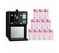 Cooks Professional Soft Serve Ice Cream Maker 1.5L & 12 x 1L Mr Whippy Mix | Self-Cooling Compressor, Auto Cleaning, Digital Display, Perfect for Sundaes & Desserts | Includes 12 x 1L Mr Whippy Mix