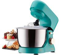 Cooks Professional Stand Mixer 1000W with 8 Speeds & Pulse Function, 4.5L Stainless Steel Mixing Bowl, Splash Guard, Whisk, Beater & Dough Hook | Electric Kitchen Mixer for Cakes, Bread, Baking | Teal