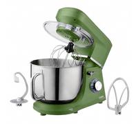 Cooks Professional Stand Mixer 1200W with 6 Speeds & Pulse Function, 7L Stainless Steel Mixing Bowl, Splash Guard, Whisk, Beater & Dough Hook | Electric Kitchen Mixer for Cakes, Bread, Baking | Green