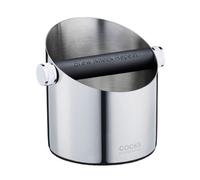 Cooks Professional Steel Espresso Knock Box - Coffee Grounds Bin - Silver