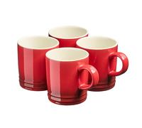 Cooks Professional Stoneware Mug Set 240ml Small Tea Coffee Hot Drink Cups 4/6pc