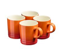 (Orange) Cooks Professional 4 Piece Mug Set 240ml